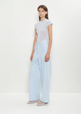 Washi Paper Wide Leg Pants — Light Blue