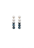 Section Blue Topaz Pearl Earrings