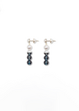 Section Blue Topaz Pearl Earrings