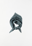 Graphic Bandana Scarf — Dusty Blue / Black