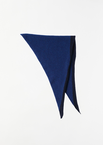 Lambswool Tipped Scout Scarf — Cobalt