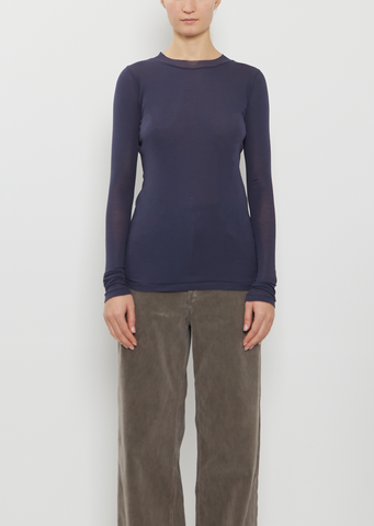 Super High Gauge Sheer Long Sleeve Tee