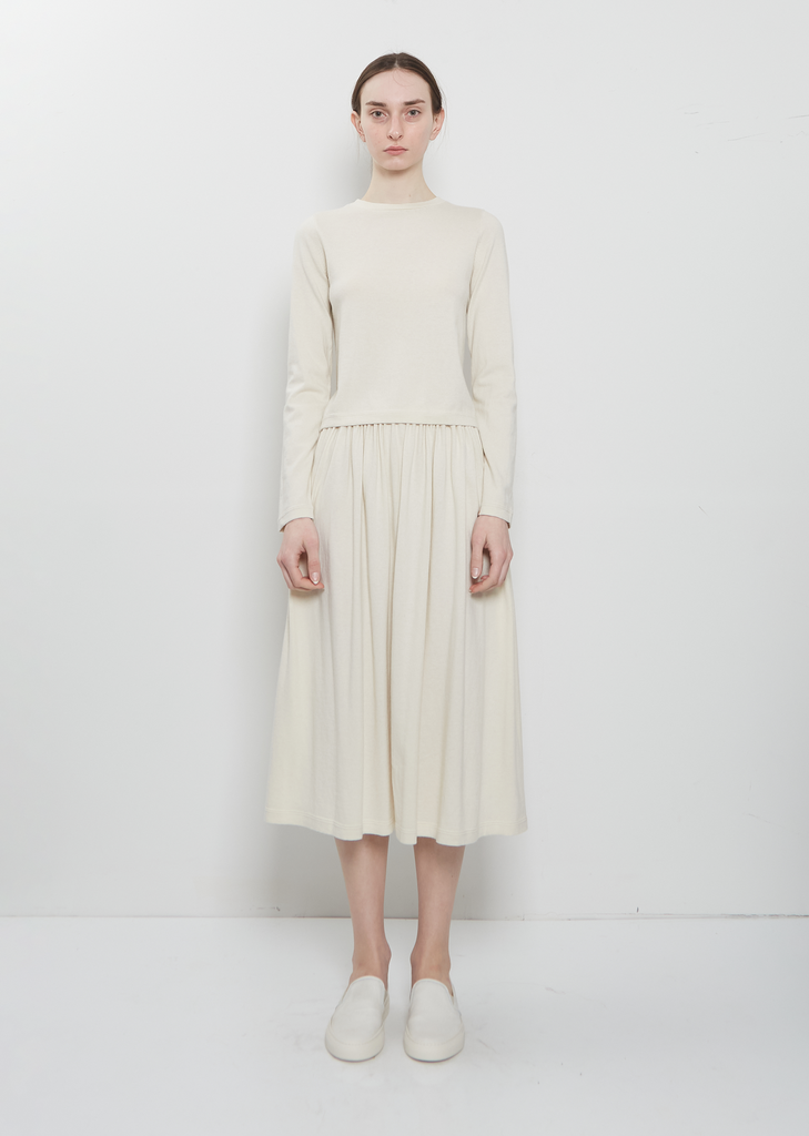 n°451 Lisa Cotton Cashmere Top — Bone