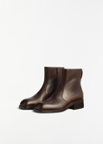 Zipped Leather Boot