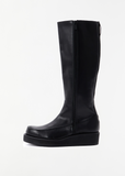 Platfoam Leather Long Boots