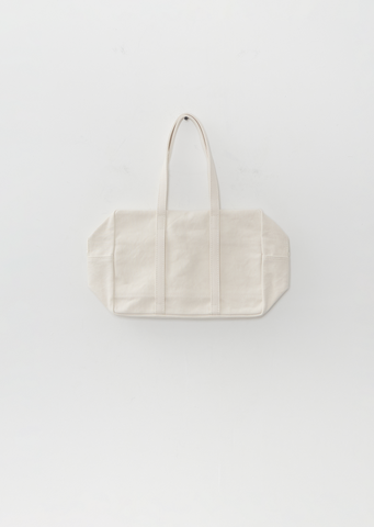 Boston Washed Canvas Bag — White