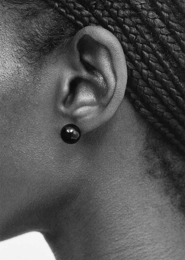 Onyx Boule Studs