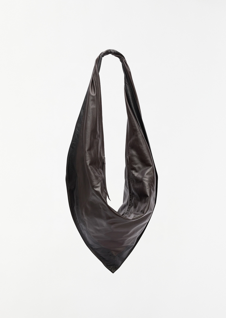 Scarf Leather Bag, Large