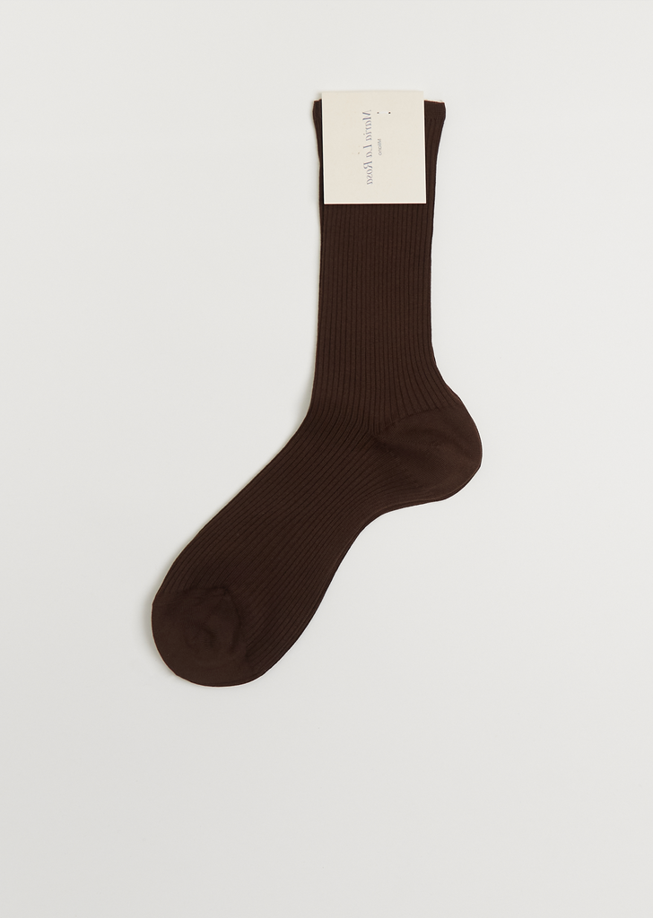 Organic Cotton Socks — Dark Brown