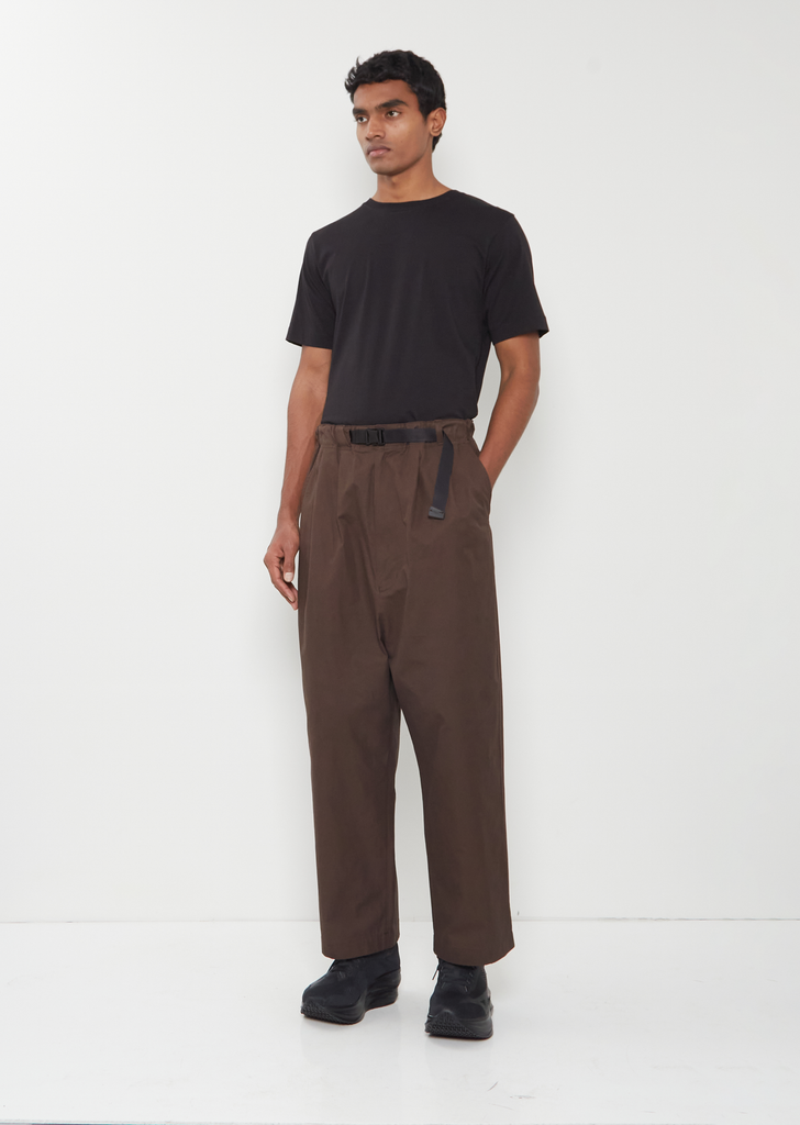 Release Buckle Belt Cotton Pants