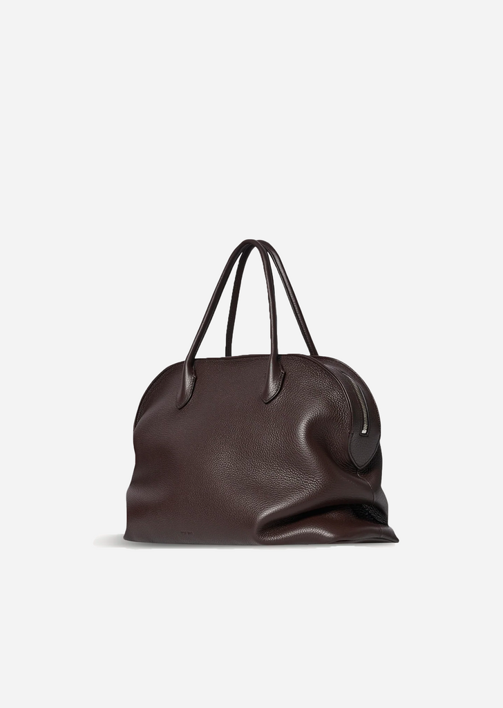 Agnes 15 Grained Leather Bowling Bag