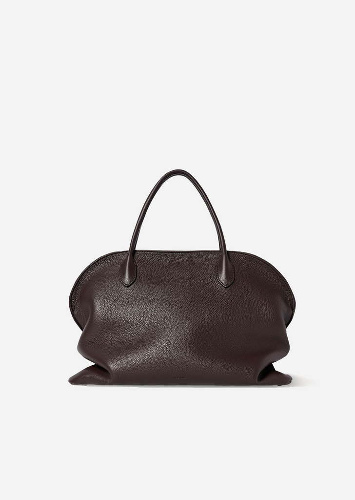 Agnes 15 Grained Leather Bowling Bag