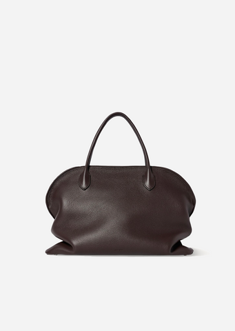Agnes 15 Grained Leather Bowling Bag