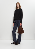 Suede Bindle, Small — Tobacco