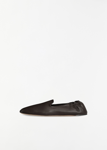 Casa Leather Slipper — Lacquer Brown