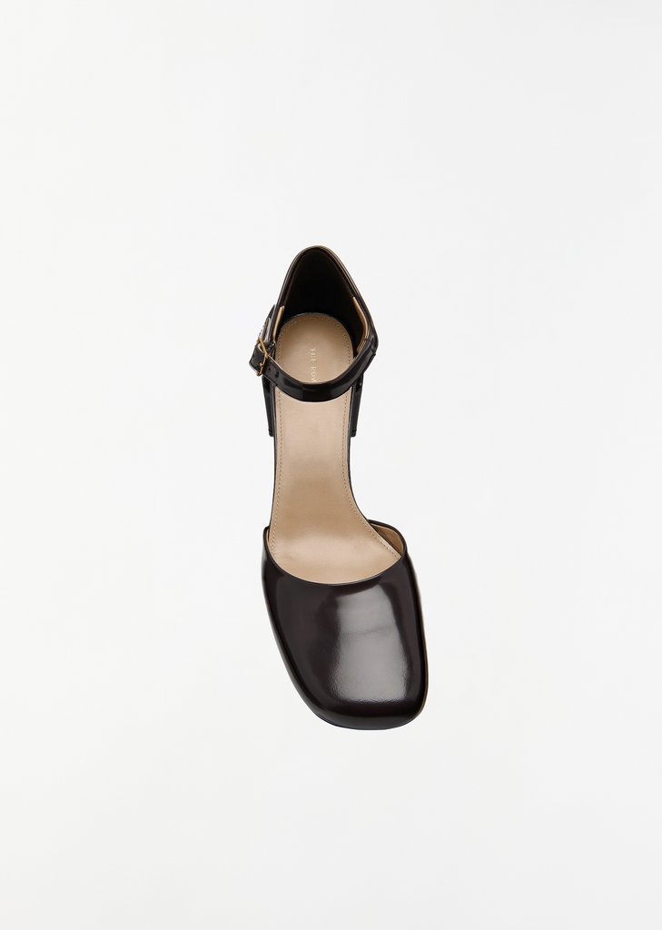 Penelope Ankle Strap — Lacquer Brown