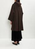 Double Face Wool Hooded Coat