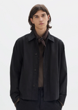 Lambswool Tipped Scout Scarf — Chocolate