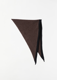 Lambswool Tipped Scout Scarf — Chocolate