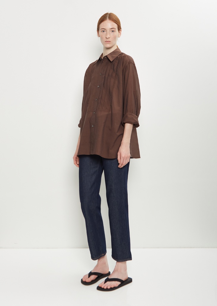 Frank Pleated Cotton Shirt