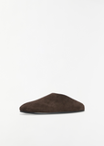 Hudson Suede Slide — Lacquer Brown