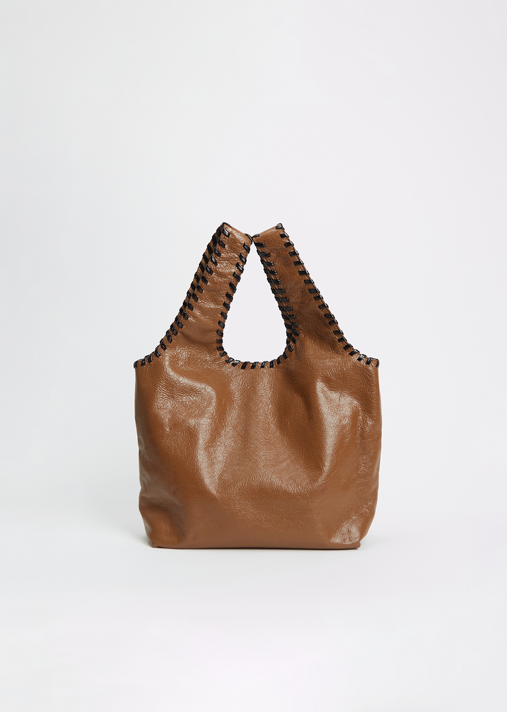 March Leather Shopper Tote