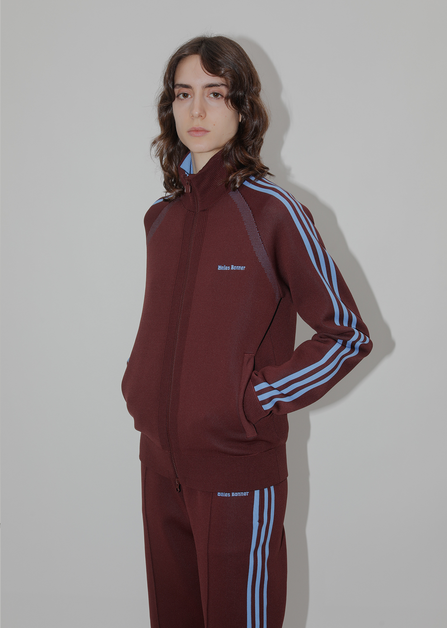 adidas Originals by Wales Bonner Knit Track Jacket (Mystery Brown
