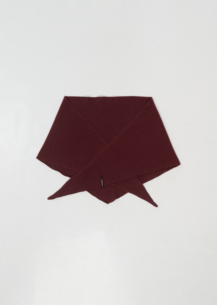 Heavy Jersey Scout Scarf — Wine