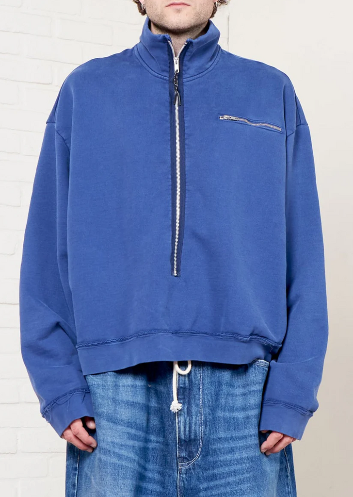 Half Zip Cotton Sweater