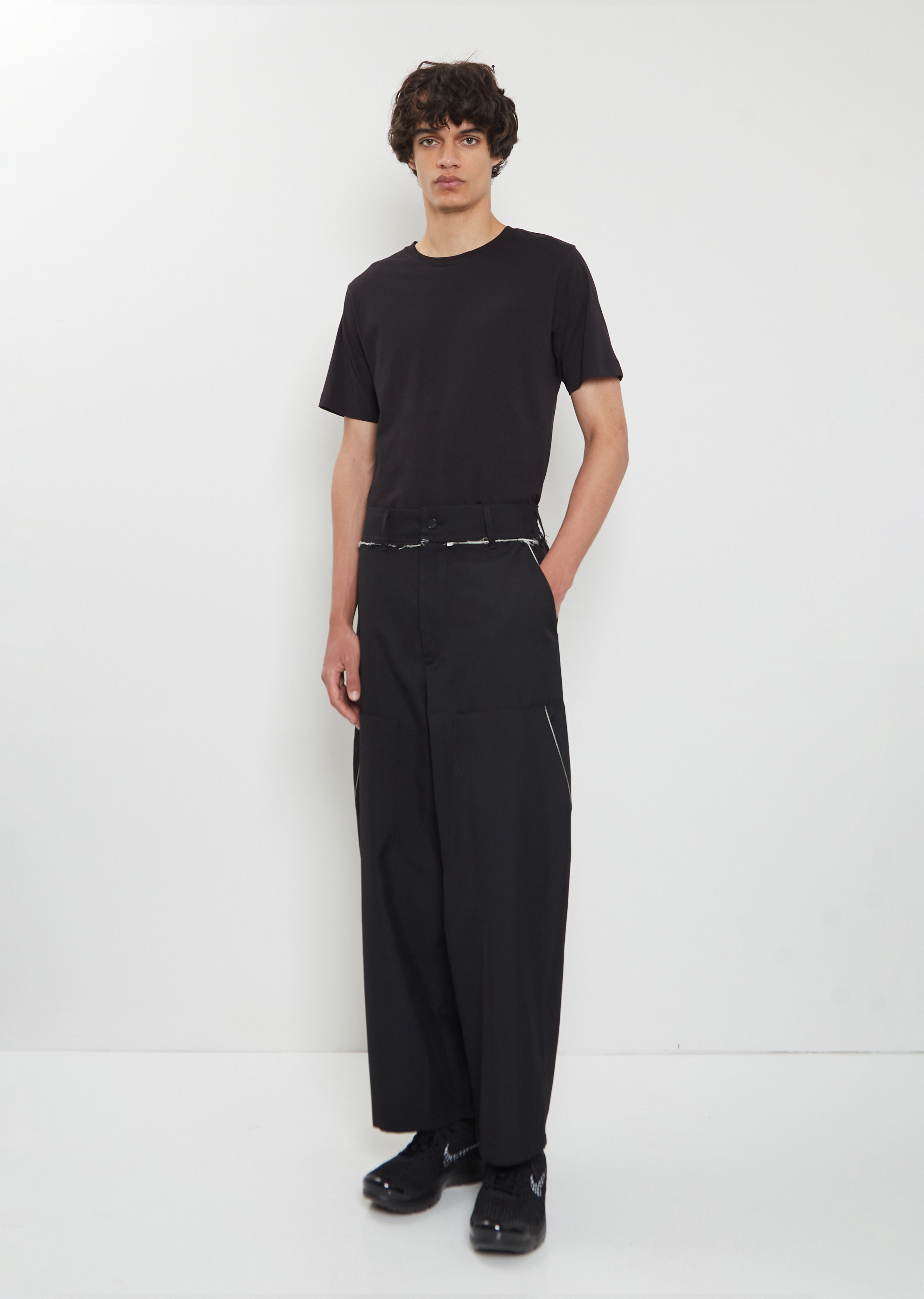 Double Wool Blend Pants – La Garçonne Double Wool Blend Pants – La Garçonne