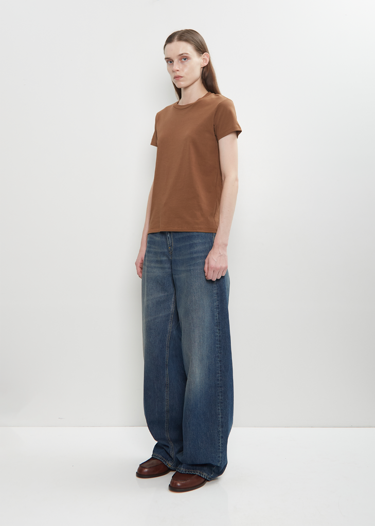 Cotton Mini Boy T — Caramel
