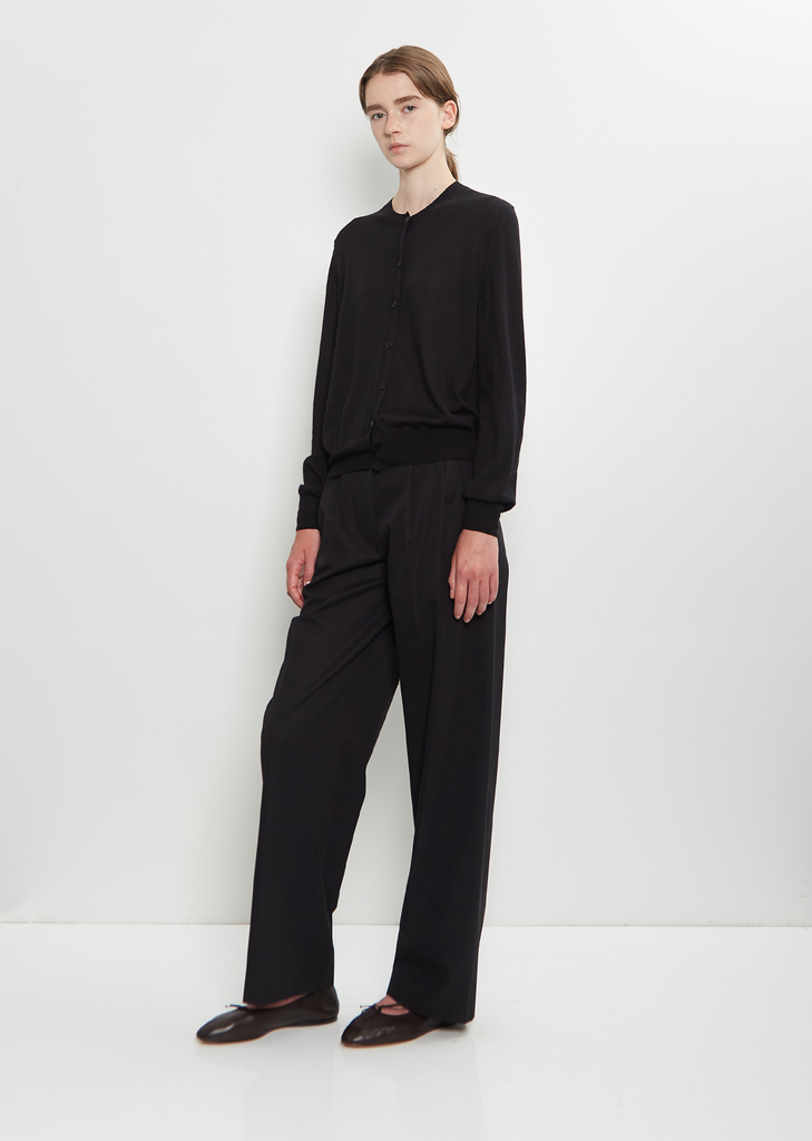 Battersea Cashmere Cardigan — Black