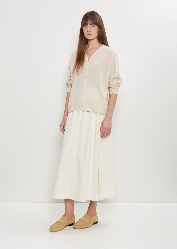 Natural Denim Skirt — Off White