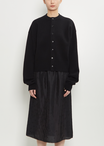 n°170 Chou Stretch Cashmere Cardigan — Raven