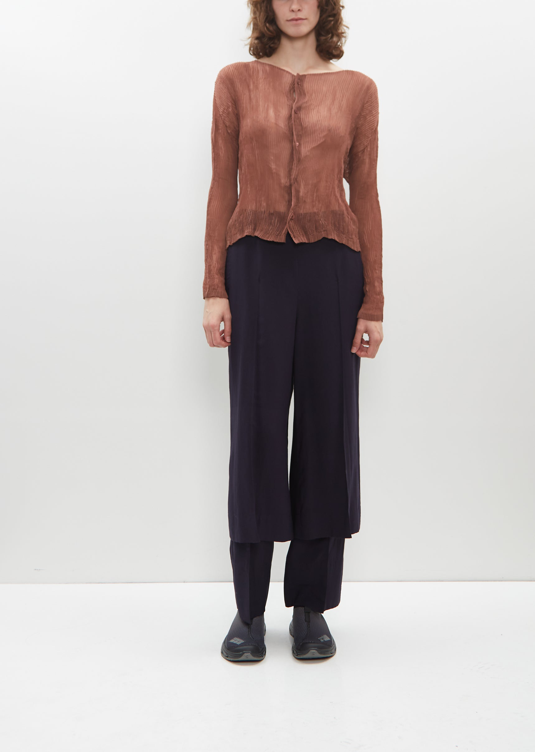 Chiffon Twist 2 Cardigan – La Garçonne Chiffon Twist 2 Cardigan – La Garçonne