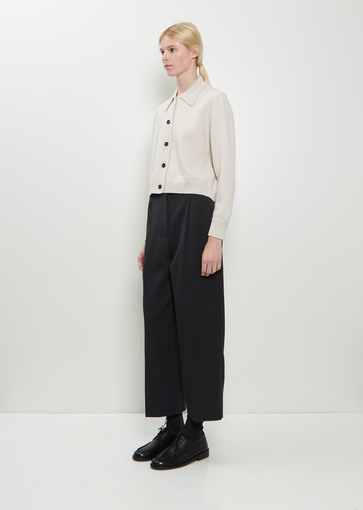 Cardigan Merino Wool Jacket — Ecru