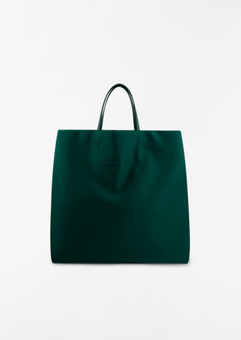 Jeanne Satin Bag — Emerald