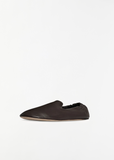 Casa Leather Slipper — Lacquer Brown