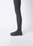 Ribbed Tights — Charcoal