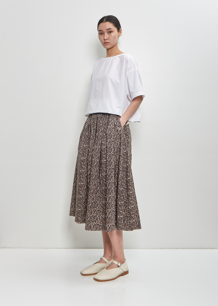 Skye Skirt — Charcoal Floral