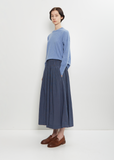 Farmer Cotton Skirt — Micro Check