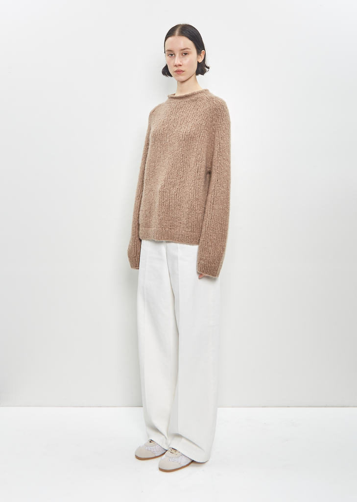 Cashmere Silk Chili Sweater — Toffee