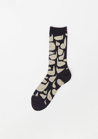 Chit-Chat Socks — Navy