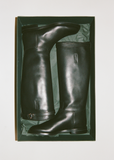 Michelle Polished Leather Boot — Black