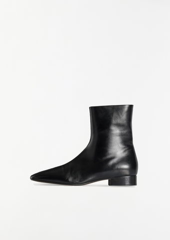 Cindy Leather Boot — Black