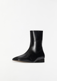 Cindy Leather Boot — Black