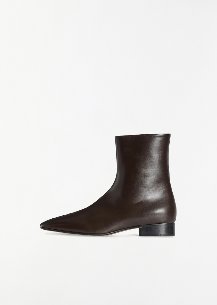 Cindy Leather Boot — Deep Brown