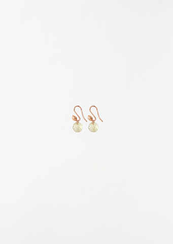Citrine Facetted Sphere Earrings
