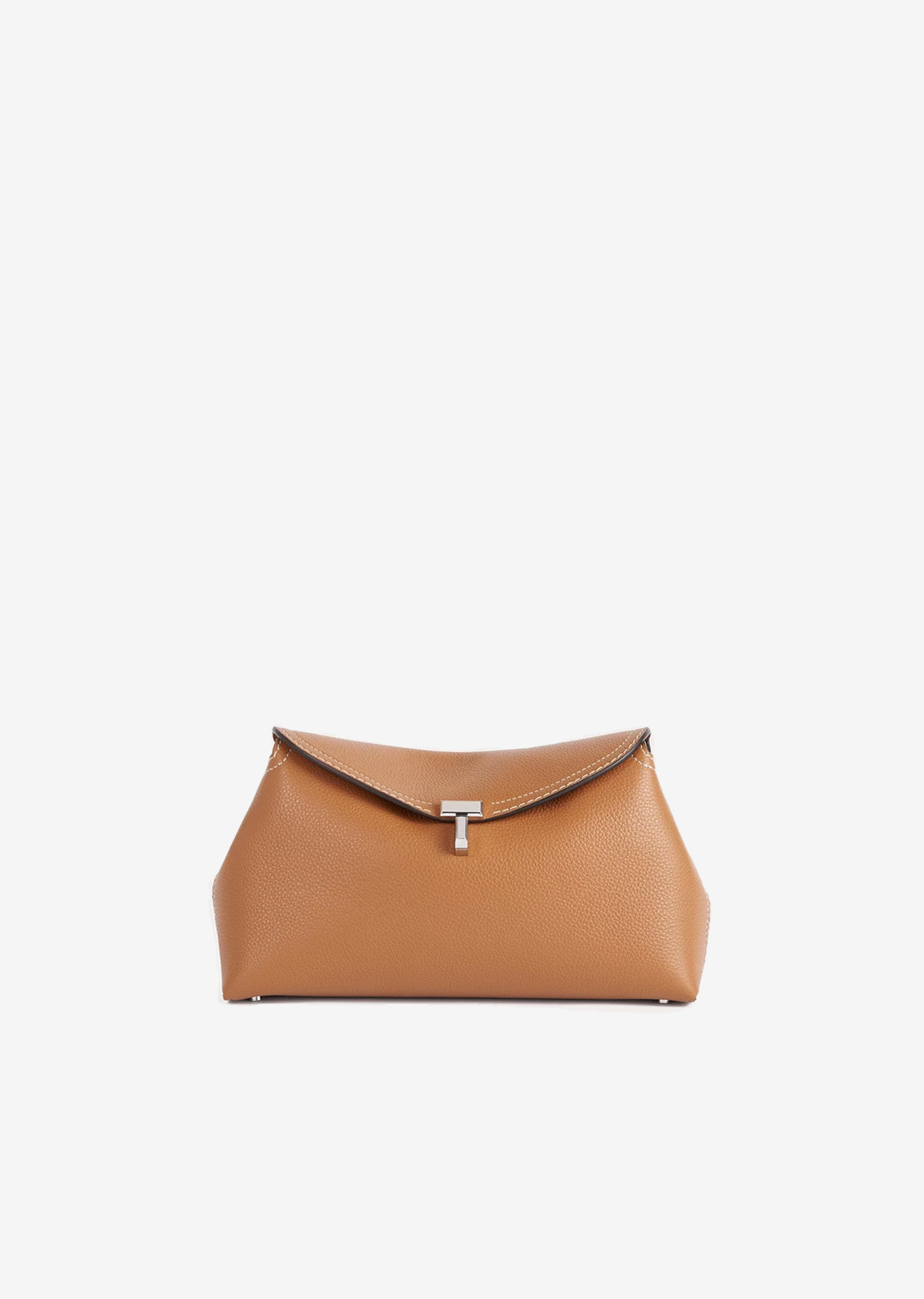 TOTEME T-Lock ポニーヘア クラッチ【関税なし】 T-Lock Clutch — Tan – La Garçonne
