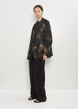 Silk Shell Shawl Collar Jacket